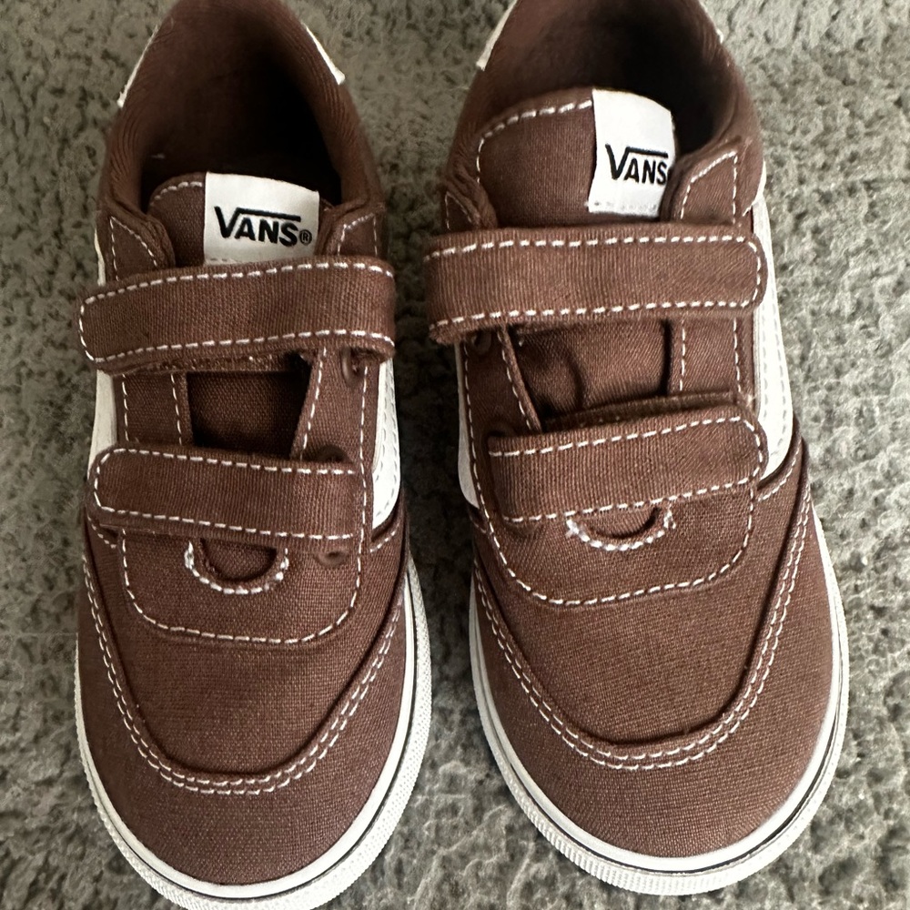 Vans Kids Sneakers in Brown and White